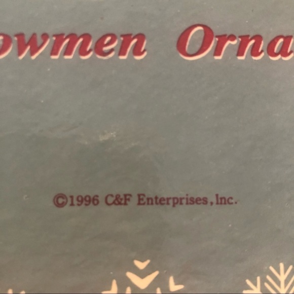 1996 Frosty & Friends Paper Mâche Ornaments Boxed - Picture 3 of 9